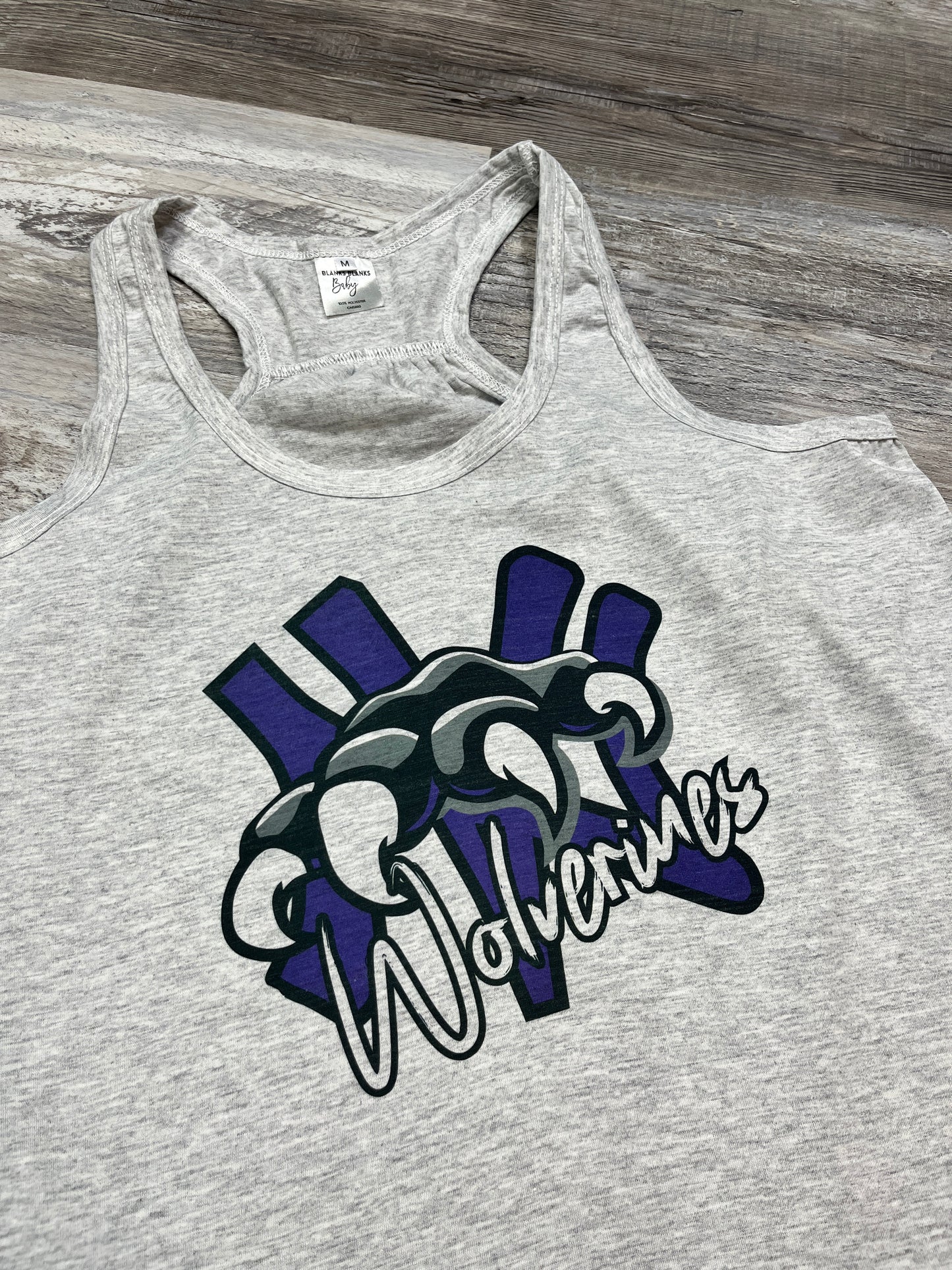 NV Wolverines Women's Flowy Racerback Tank
