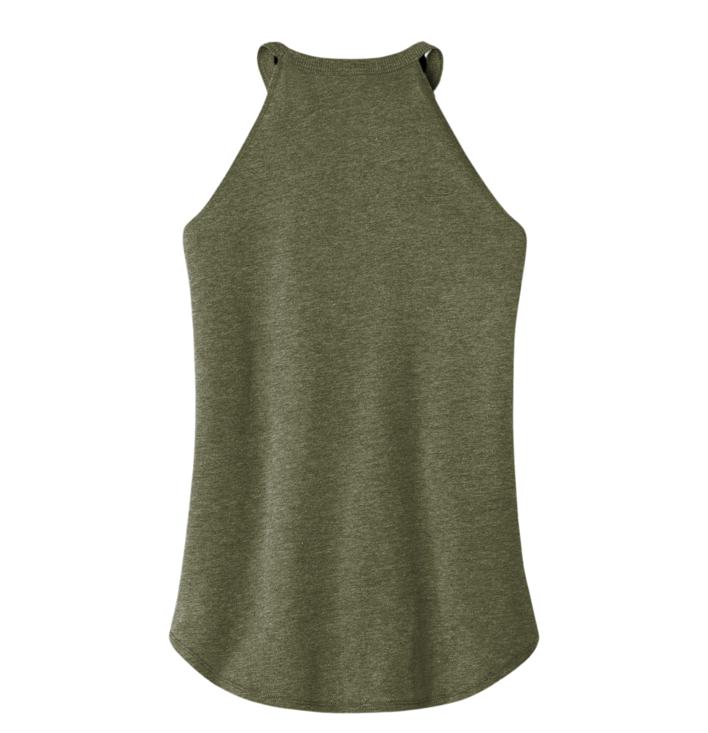 "Small Town Strong Greenfield, Iowa" High Neck Ladies Tank Top
