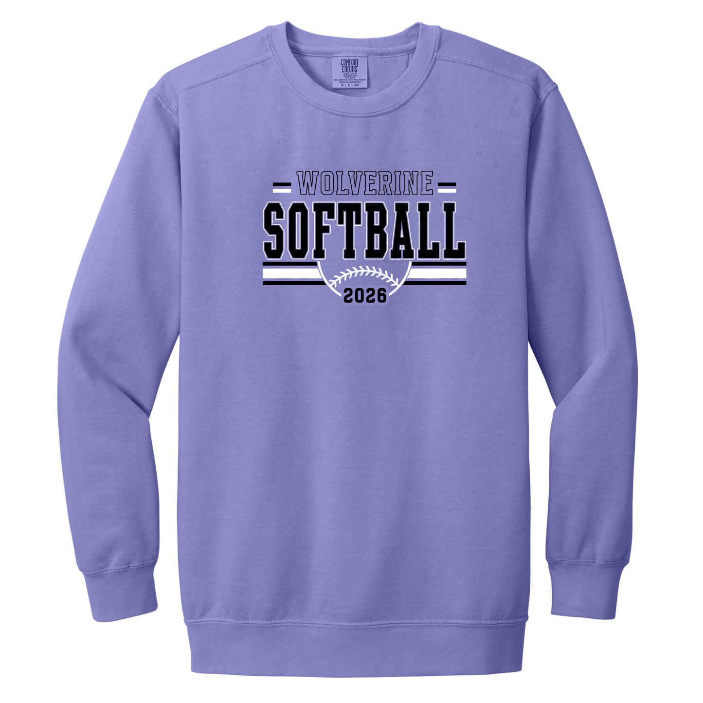 NV Softball - Comfort Colors Crewneck Sweatshirt