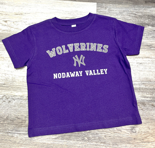 Wolverines Toddler Tee - Purple