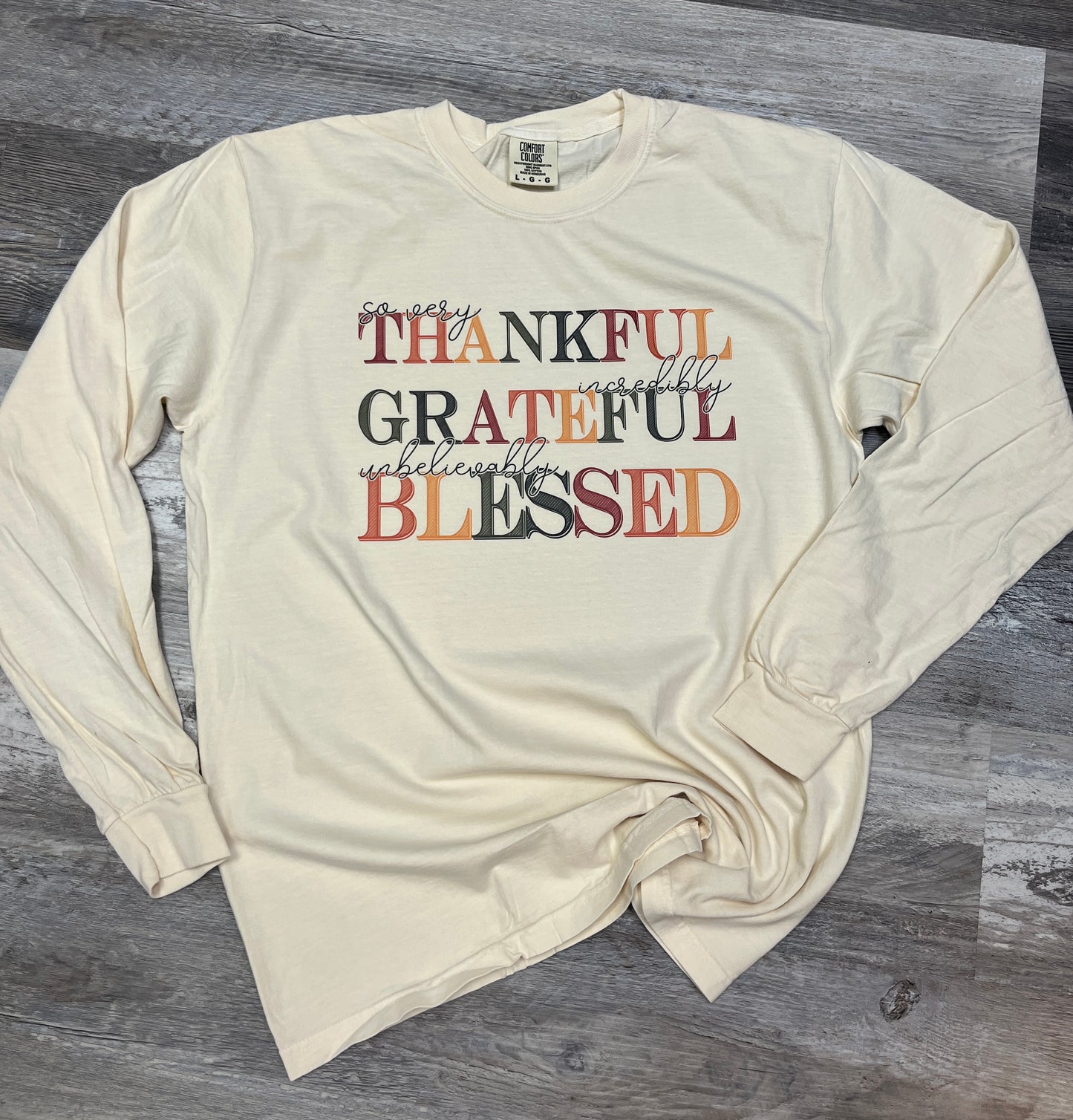 Thankful Comfort Colors Long Sleeve