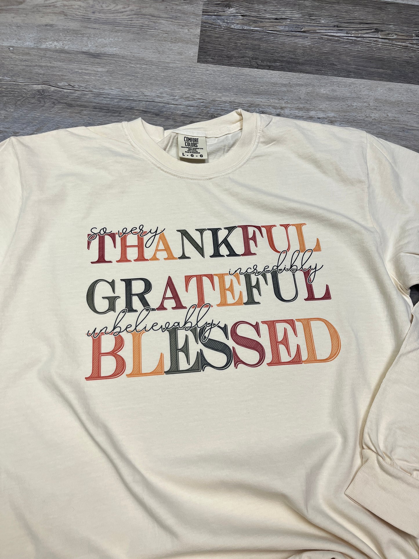 Thankful Comfort Colors Long Sleeve
