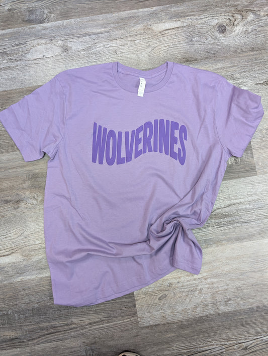 Wolverines Puff Print L.A.T. Tee