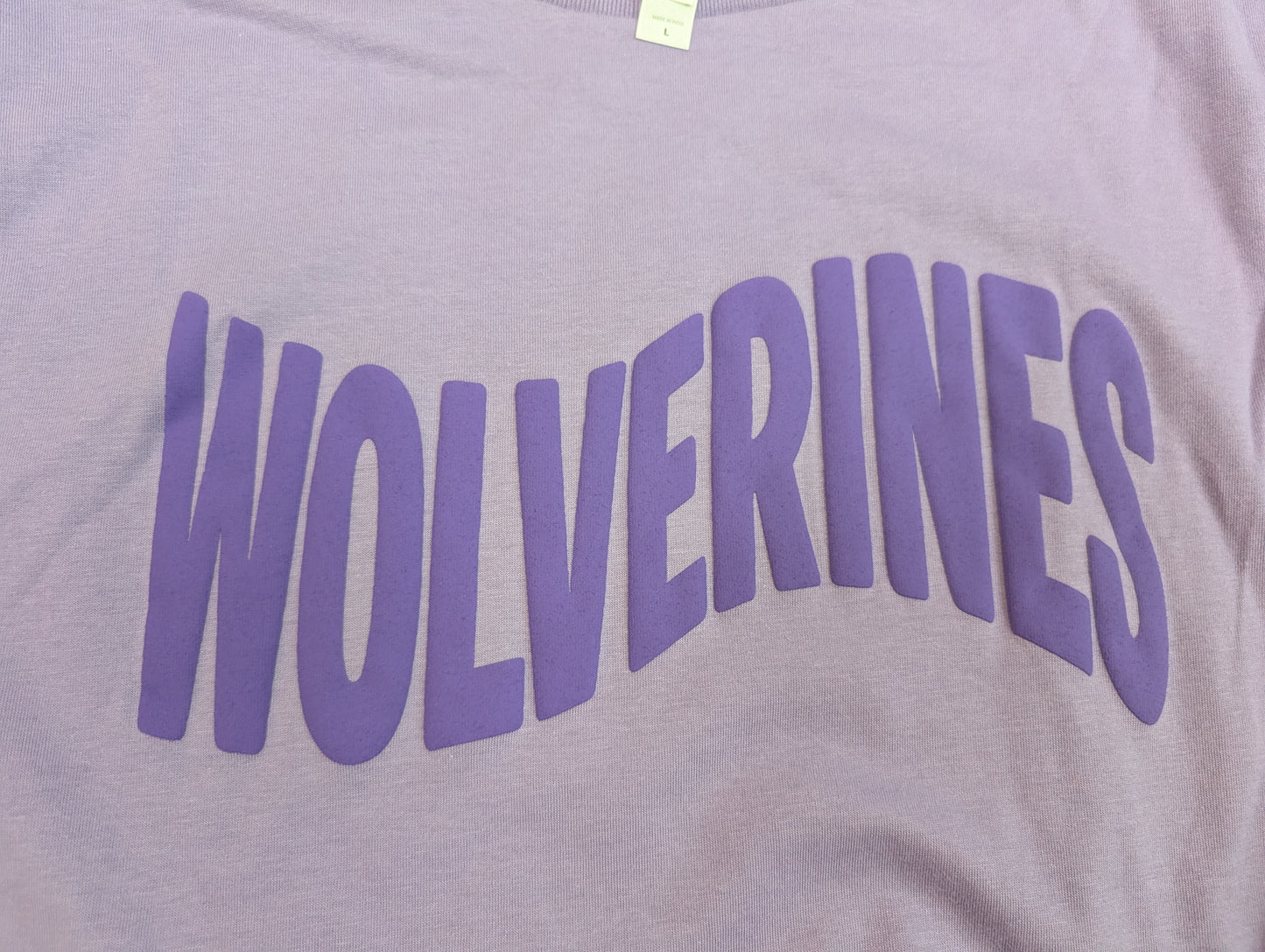 Wolverines Puff Print L.A.T. Tee