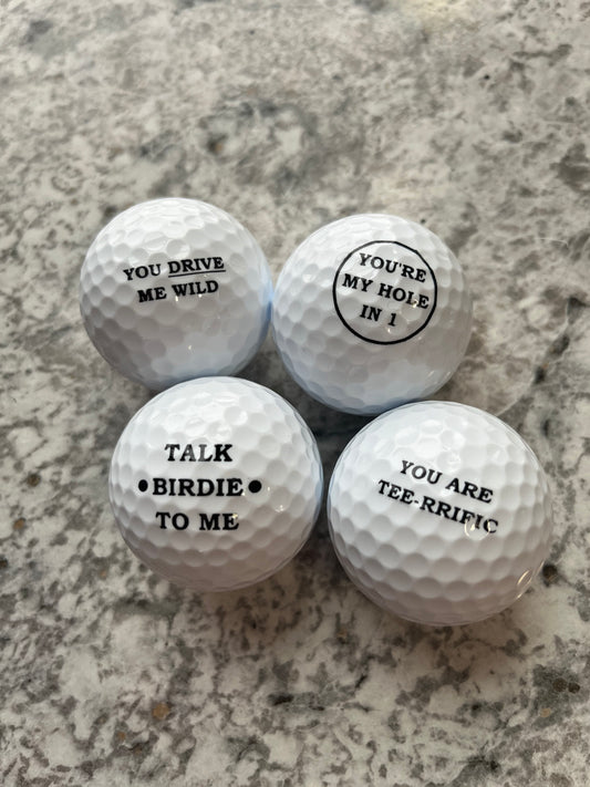 Printed Golf Ball "Love Set"