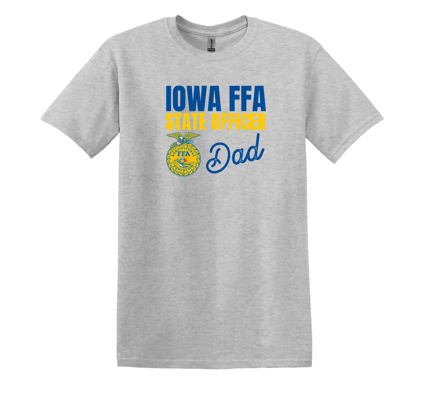 Iowa FFA State Officer Dad - Light Grey Tee