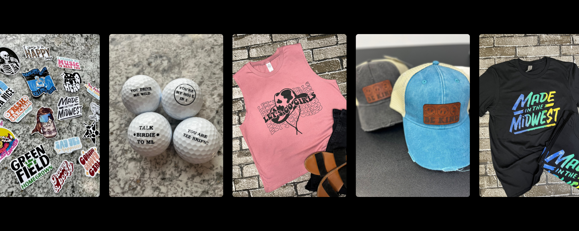 Printed Golf Ball Love Set – Small Town Specialty Printing