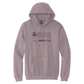 Mauve hoodie with 'Adair County Health System' and 'Mercy One' logos on a white background