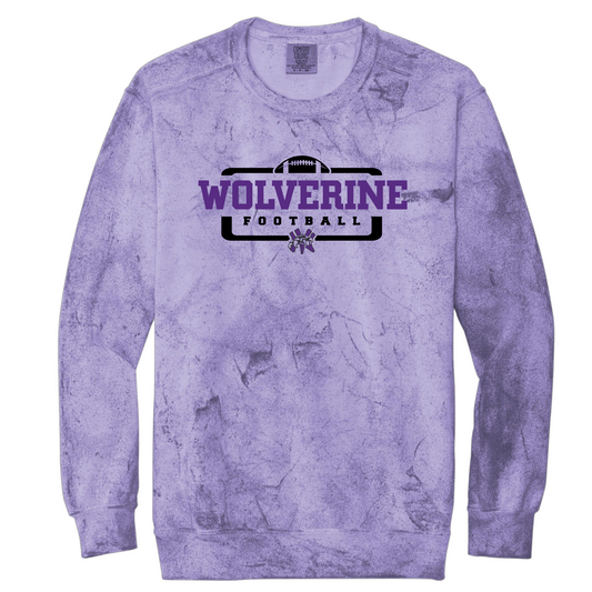 Wolverine Football - Comfort Colors Colorblast Crewneck Sweatshirt