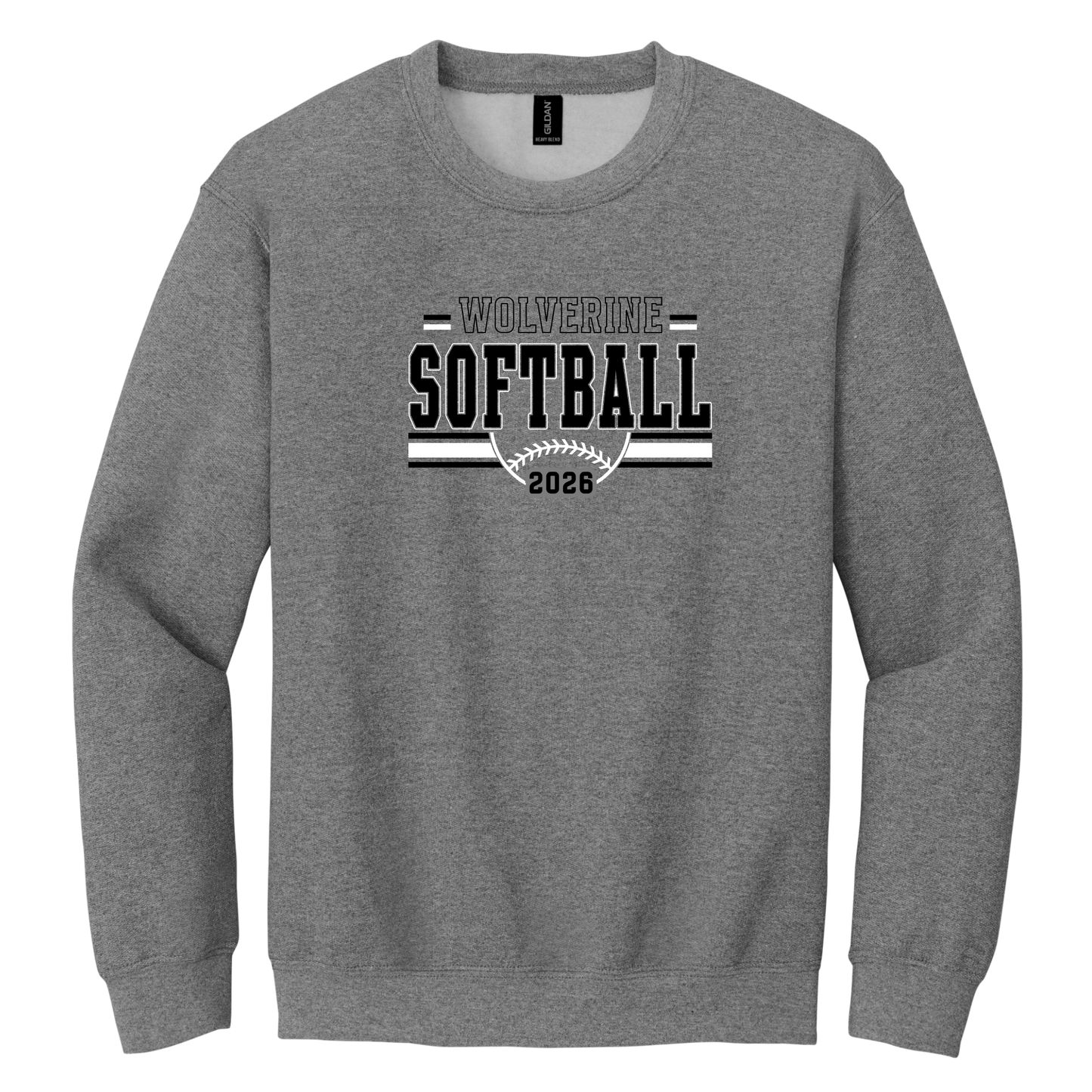 NV Softball - Gildan Crewneck Sweatshirt