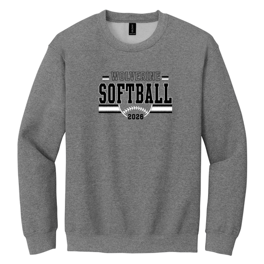 NV Softball - Gildan Crewneck Sweatshirt
