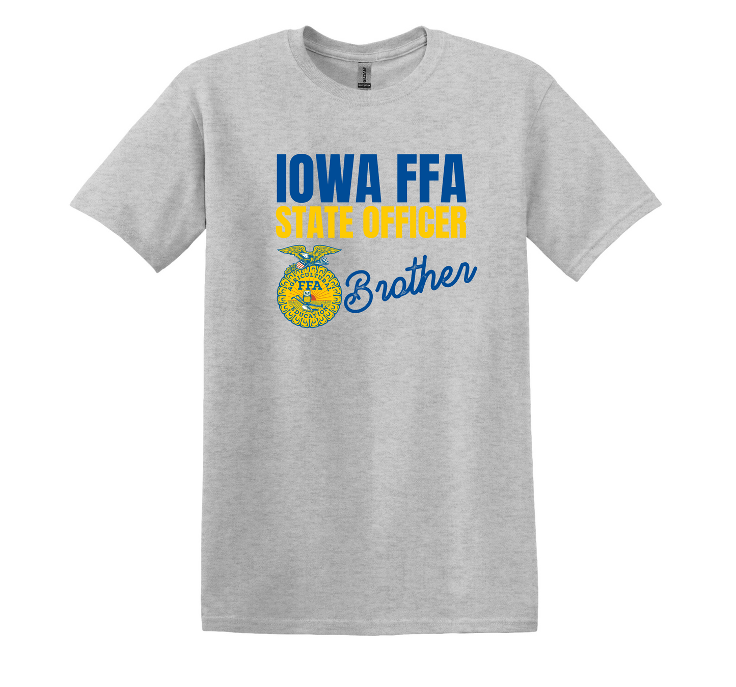 Iowa FFA State Officer Brother - Light Grey Tee