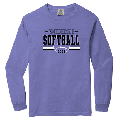 NV Softball - Comfort Colors Long Sleeve
