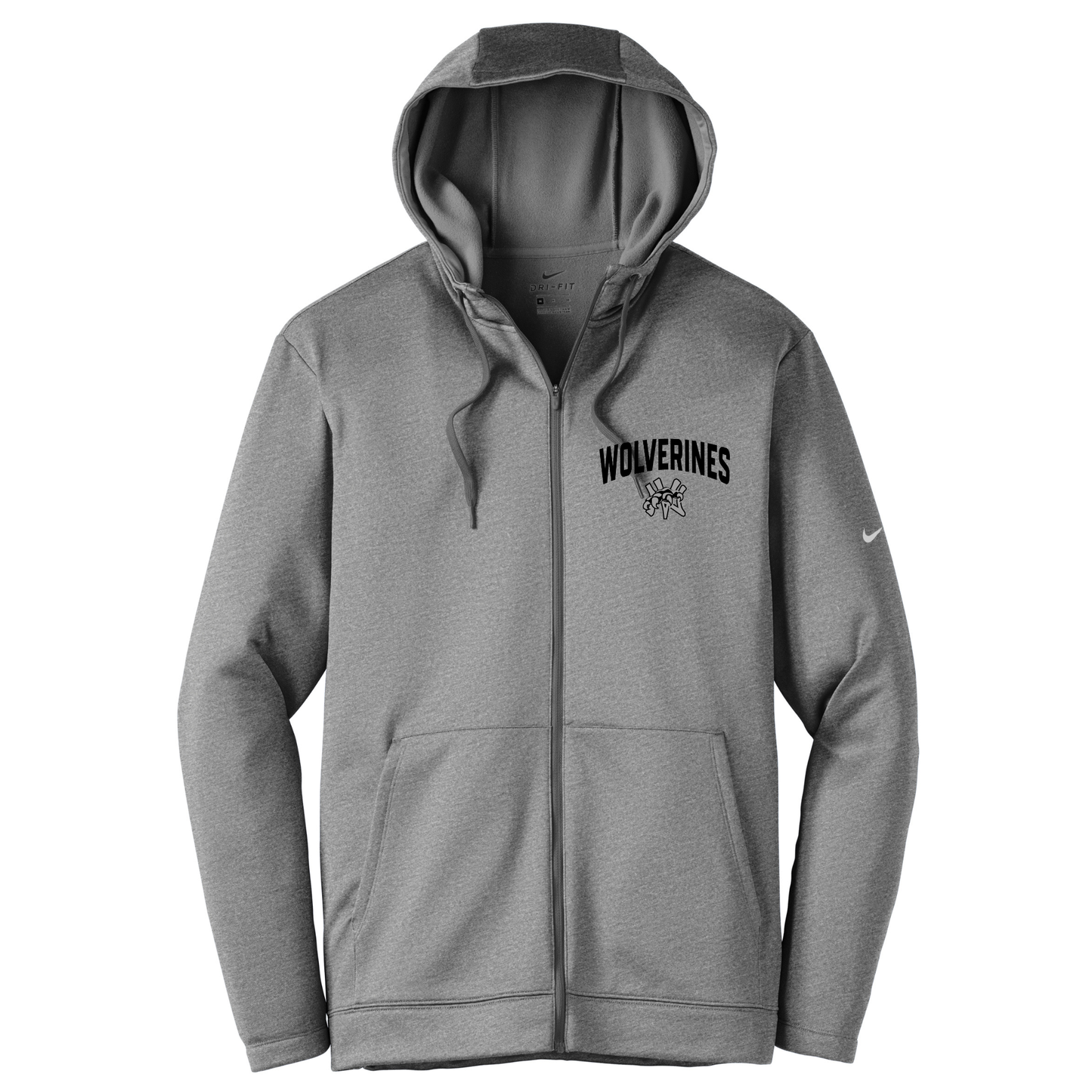 Wolverines - Nike Therma-FIT Full-Zip Fleece Hoodie
