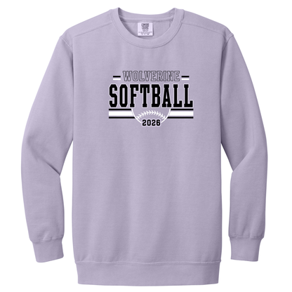 NV Softball - Comfort Colors Crewneck Sweatshirt