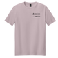 Light purple t-shirt with a logo on the chest against a white background