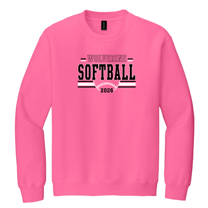 NV Softball - Gildan Crewneck Sweatshirt