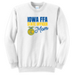 Iowa FFA State Officer Mom - White Lightweight Crewneck Sweatshirt