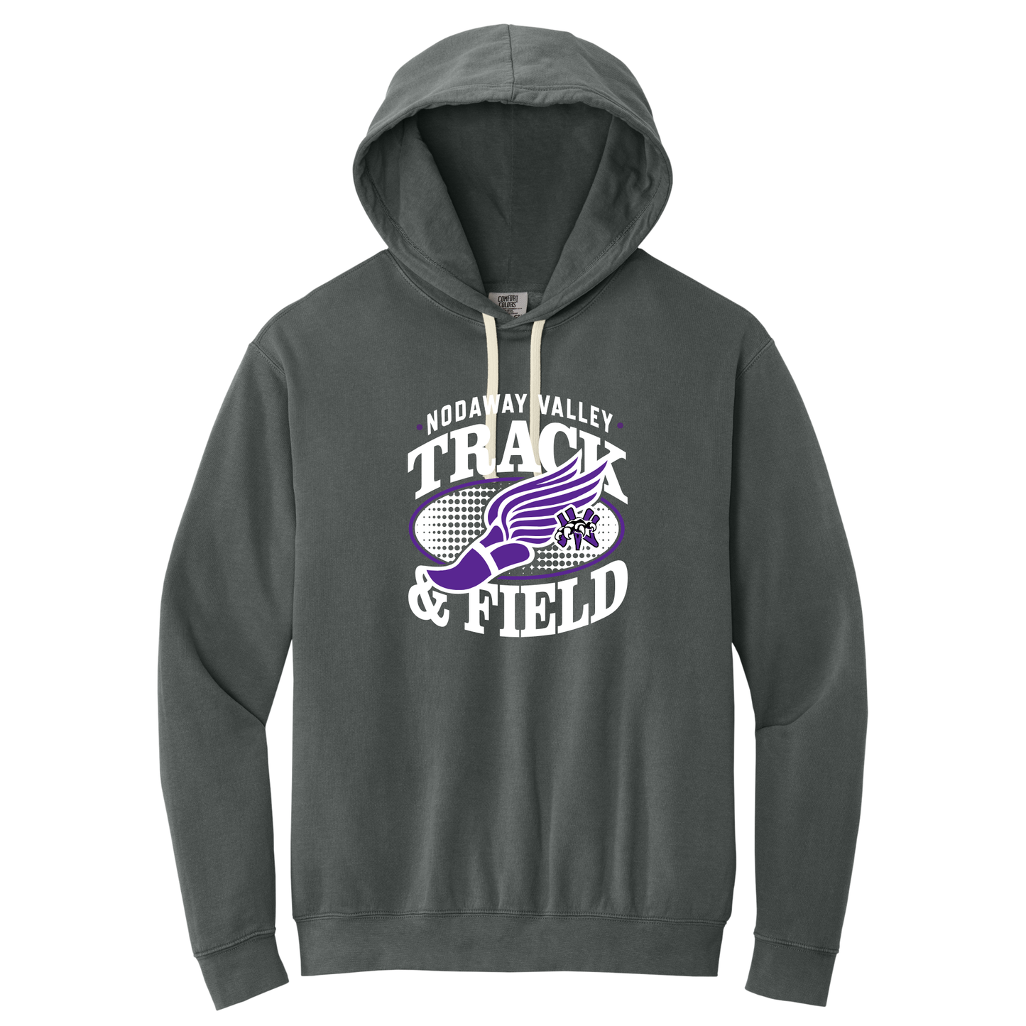 NV Track & Field - Comfort Colors Lightweight Hoodie Sweatshirt