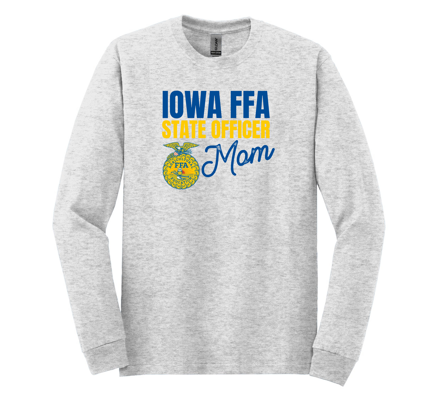 Iowa FFA State Officer Mom - Light Grey Long Sleeve