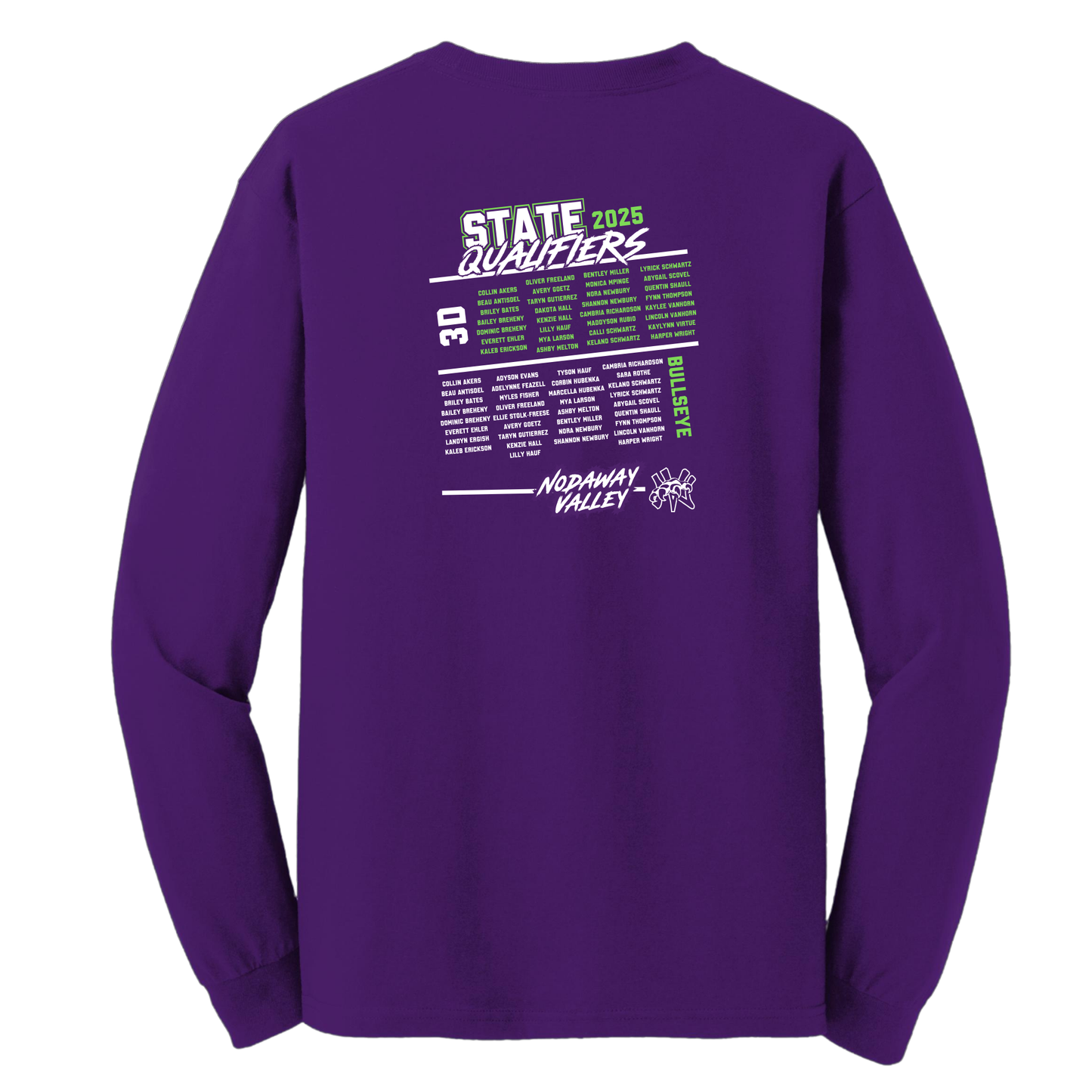 NV State Archery 2025 Gildan Long Sleeve - Purple