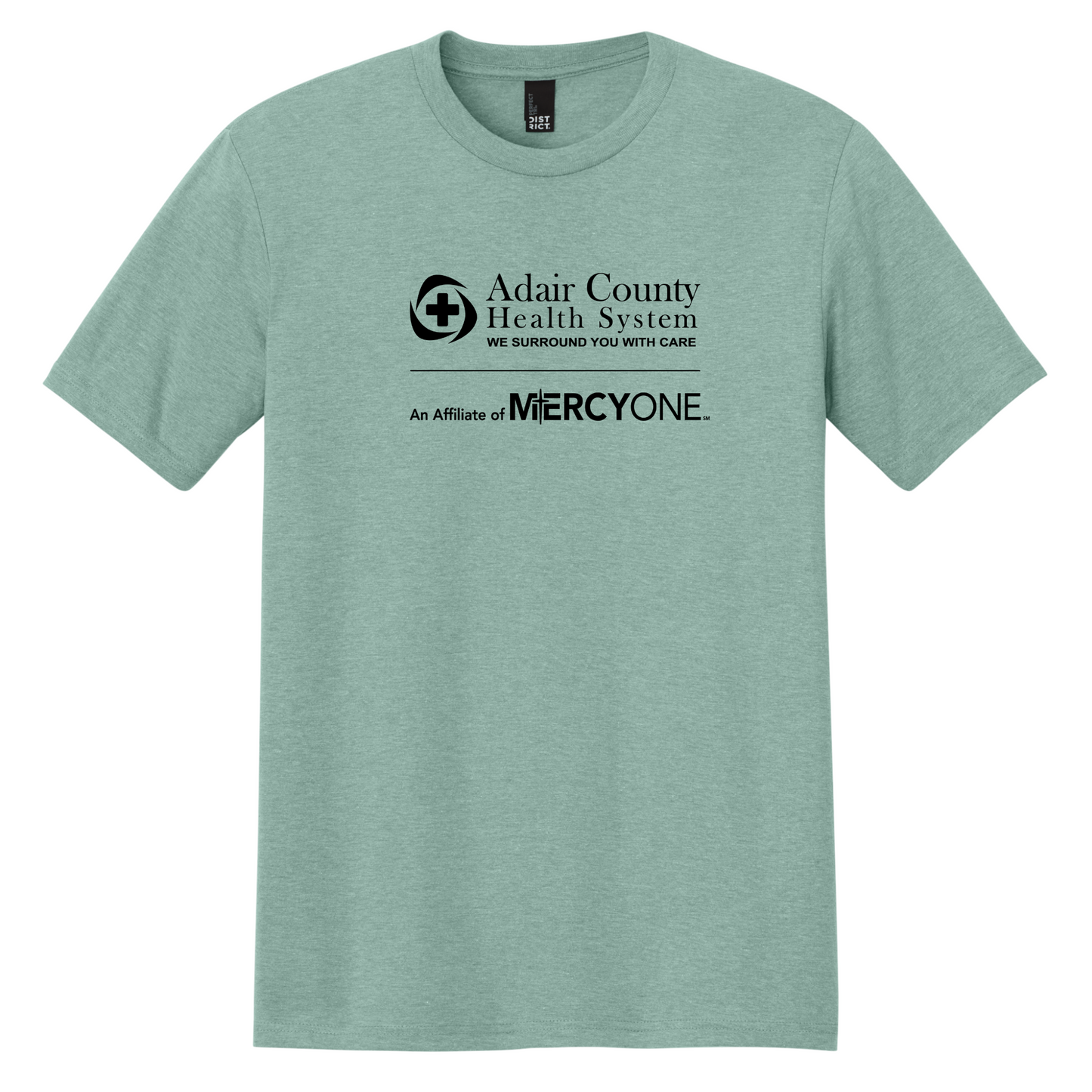 ACHS District Tri-Blend Short Sleeve Tee - Heather Sage