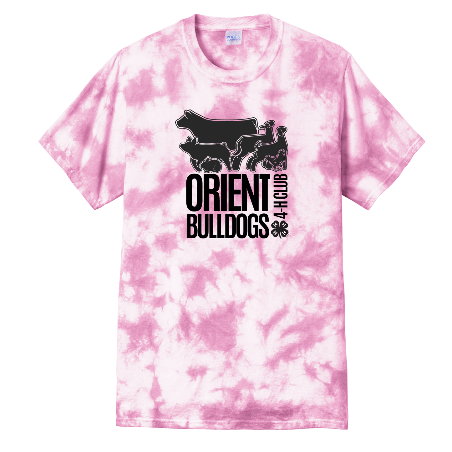 Orient Bulldogs 4H - Port & Company Cotton Tie Dye Tee