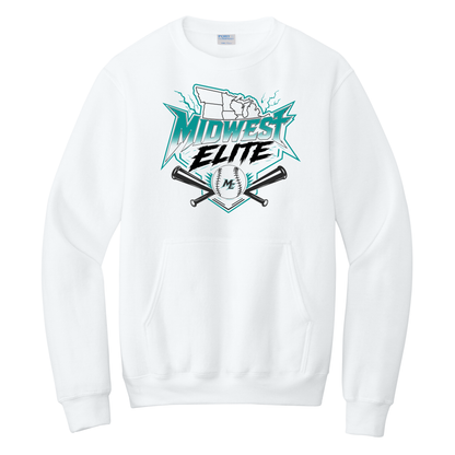 Midwest Elite Port & Co Crewneck Sweatshirt with Pocket