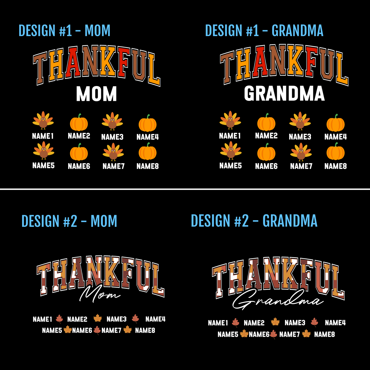 Custom Name - Thankful Apparel