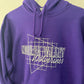 NV Gildan Purple Hoodie Sweatshirt