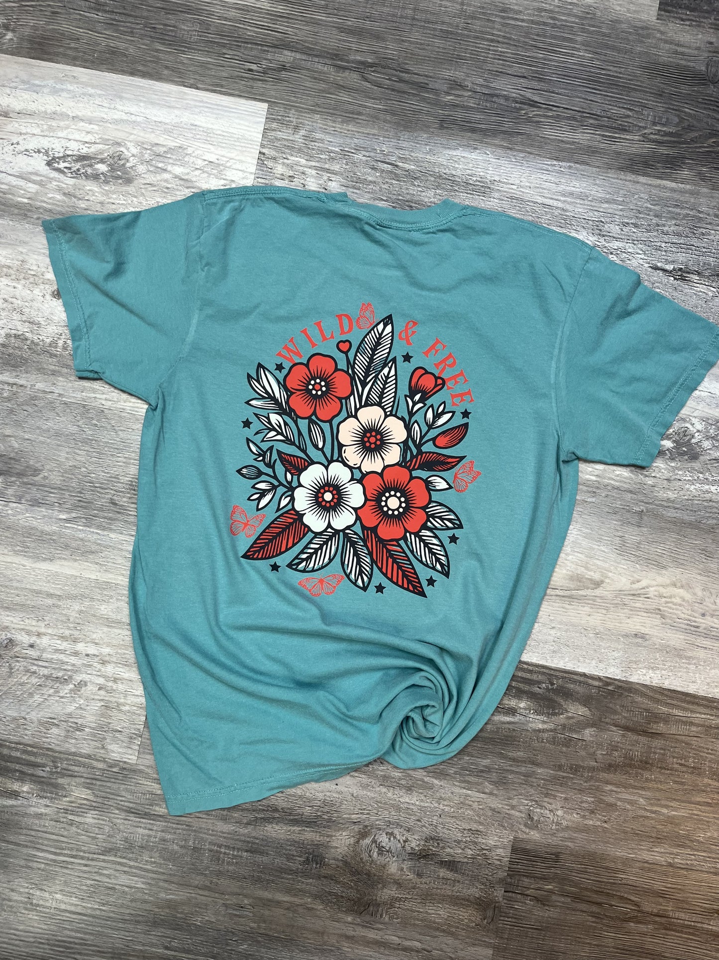 Wild & Free Comfort Colors Tee