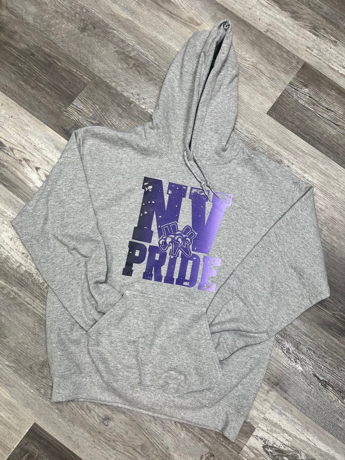 NV Pride Grey Hoodie Sweatshirt