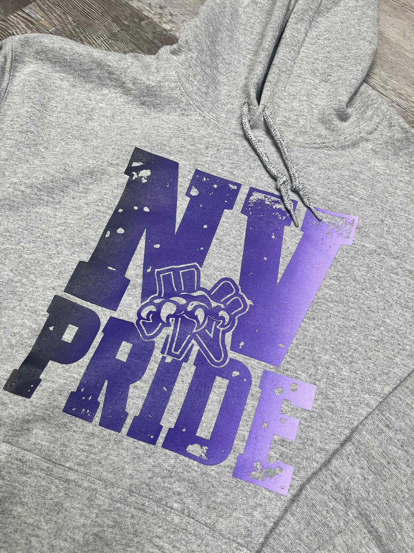 NV Pride Grey Hoodie Sweatshirt