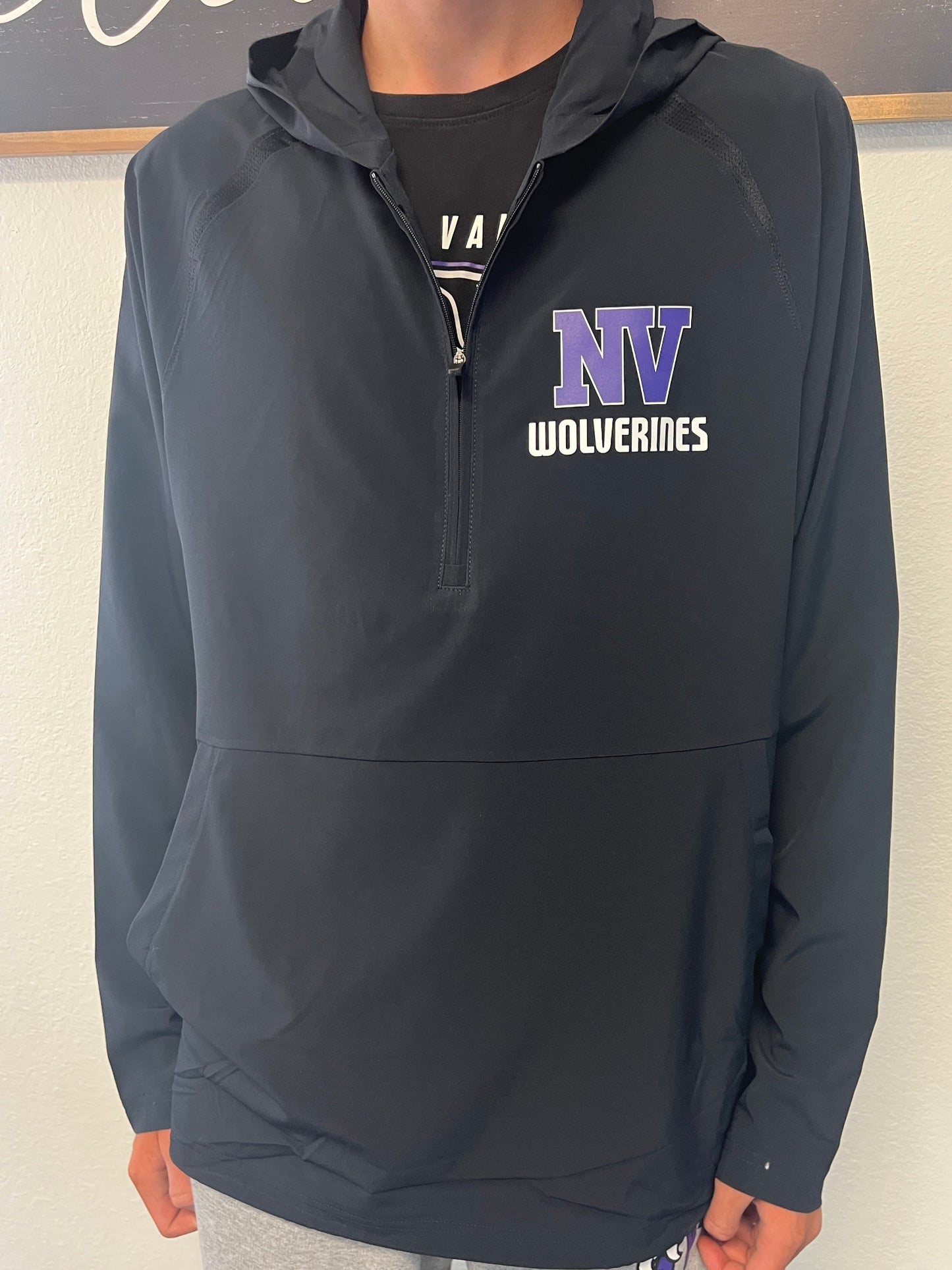 NV Sport-Tek 1/2-Zip Long Sleeve Hooded Jacket