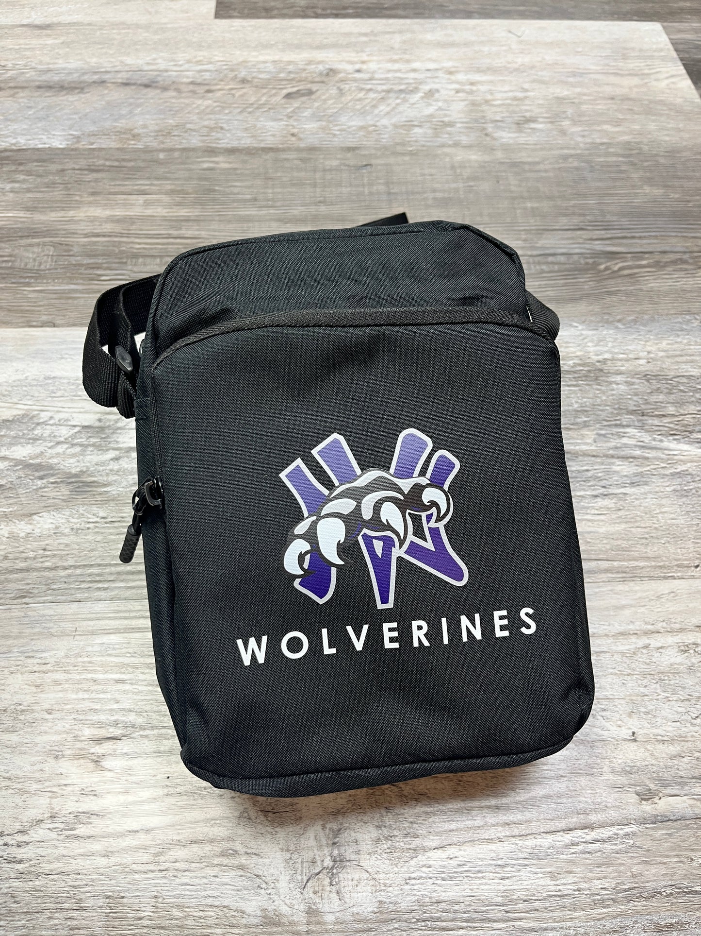 Nodaway Valley Wolverines Upright Crossbody Purse / Bag