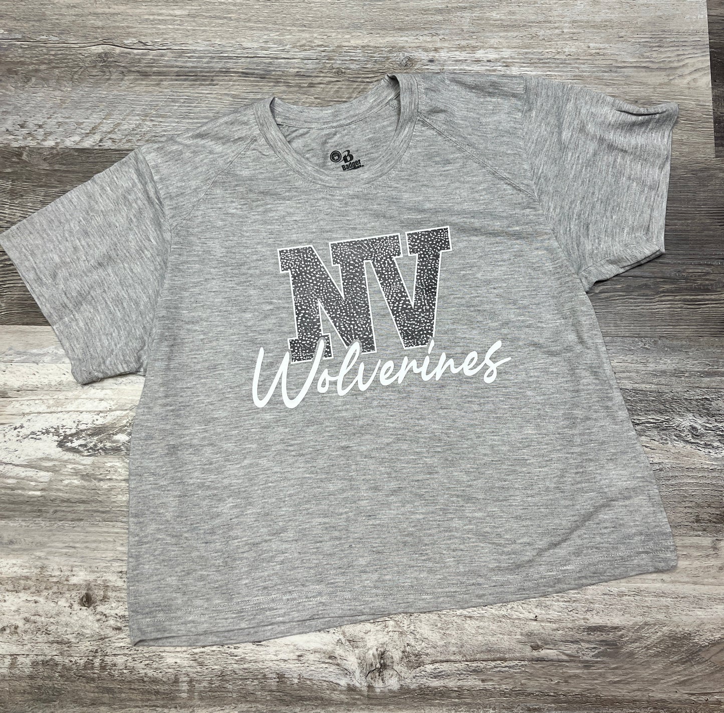 NV Wolverines Tri-Blend Women's Crop Tee