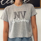 NV Wolverines Tri-Blend Women's Crop Tee