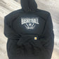 Black Carhartt hoodie with Nodaway Valley Basketball