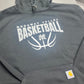 Black hoodie with Nodaway Valley Basketball print