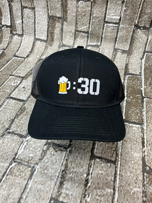 "Beer 30" Black Snapback Hat