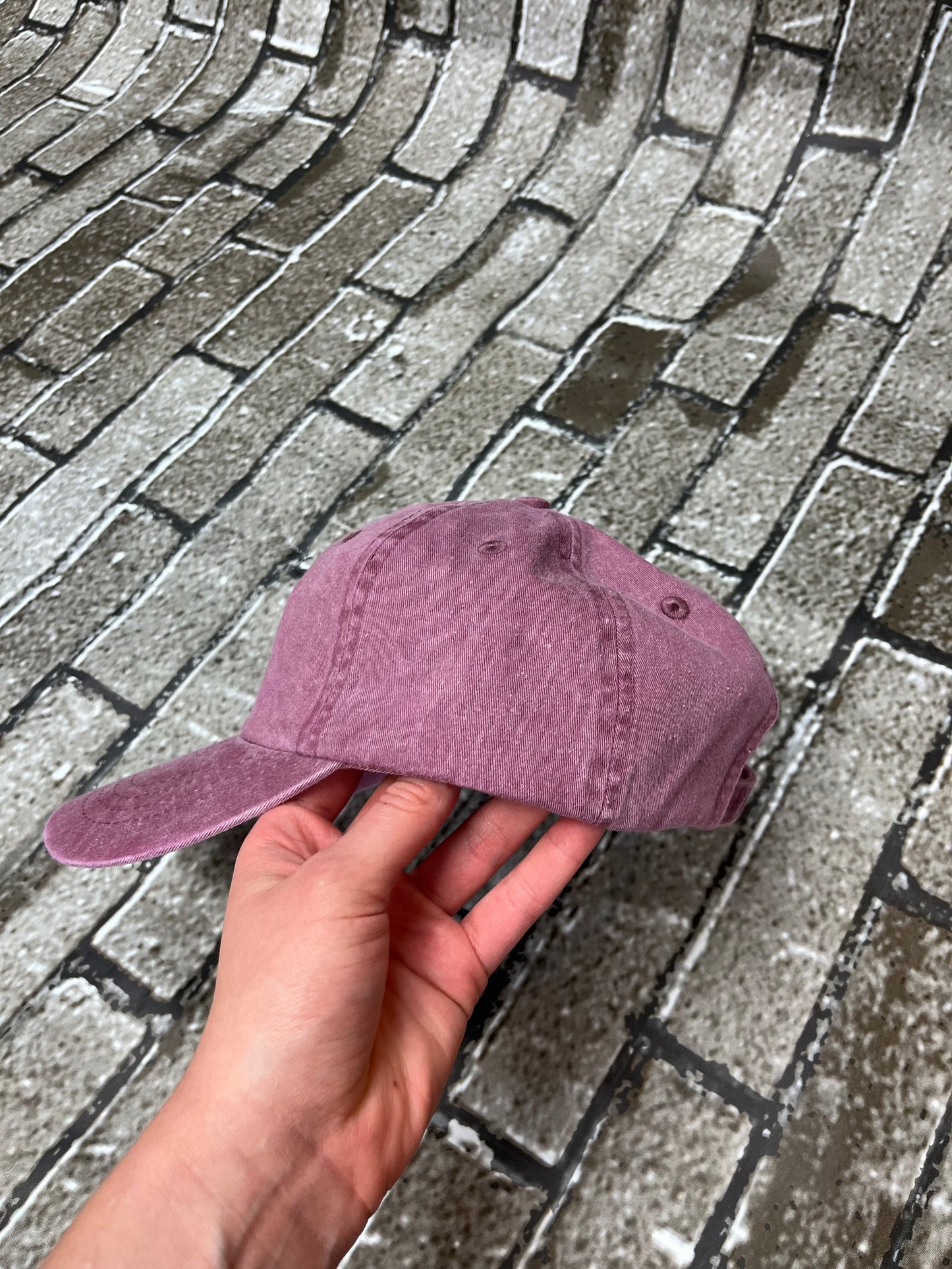 "Mama" Maroon Pigment Dyed Hat