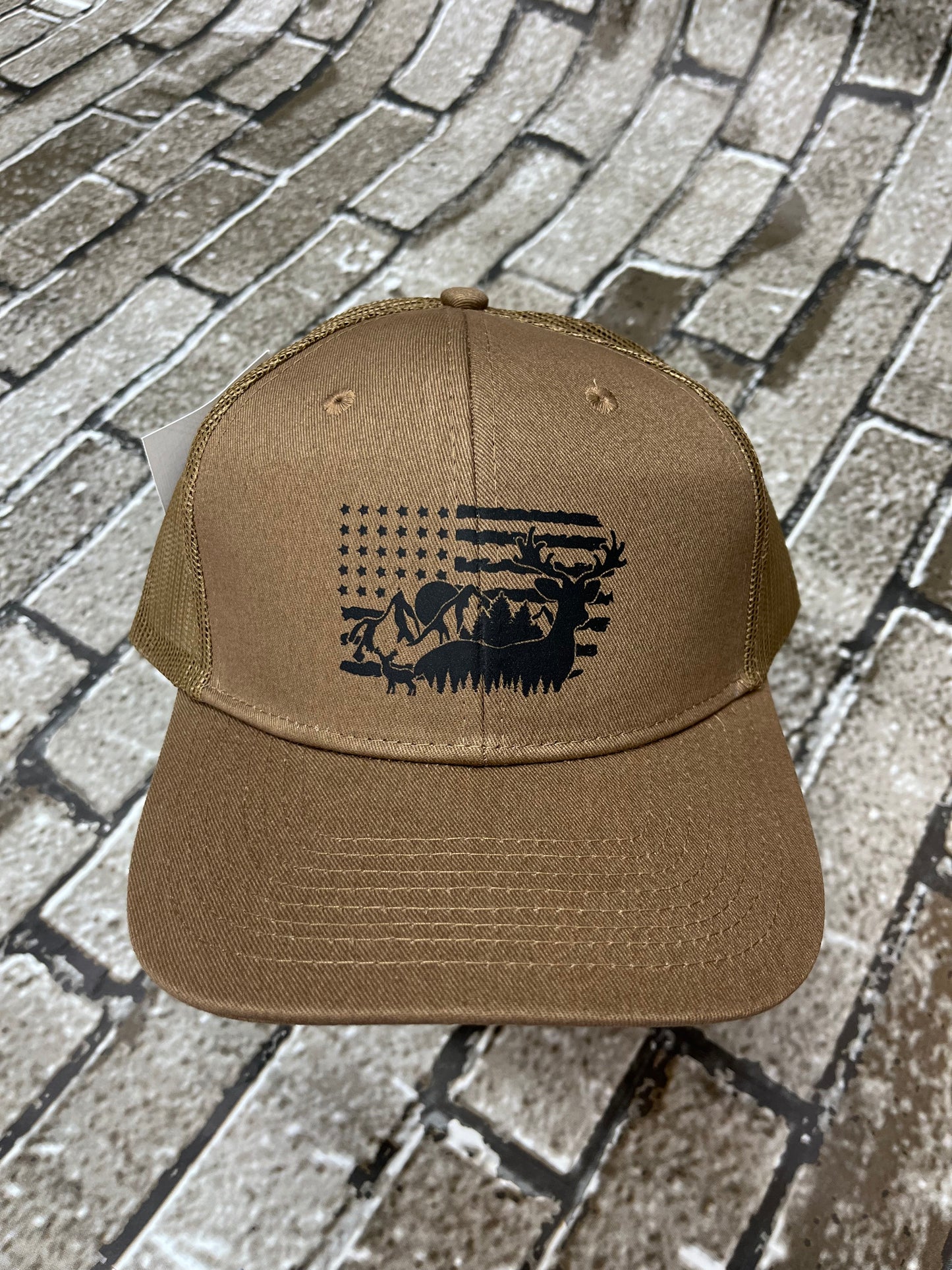 Outdoors Flag Snapback Hat