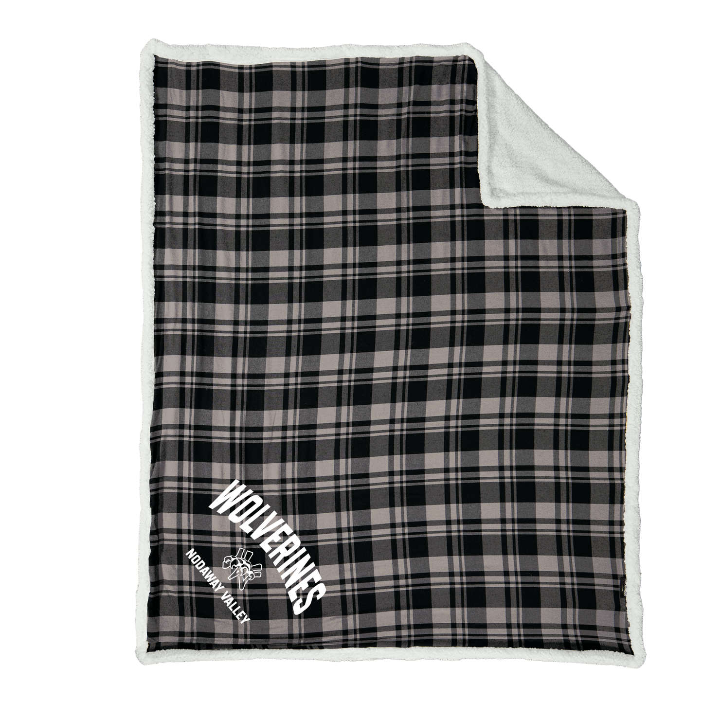 Wolverines Port Authority® Flannel Sherpa Blanket