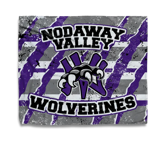 NV Wolverines XL Plush Blanket - Claw