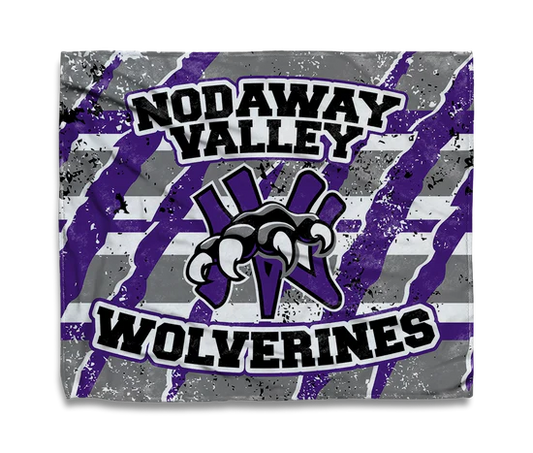 NV Wolverines XL Plush Blanket - Claw