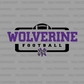 Wolverine Football - Sport-Tek Sport-Wick ® Fleece Short Sleeve Hooded Pullover