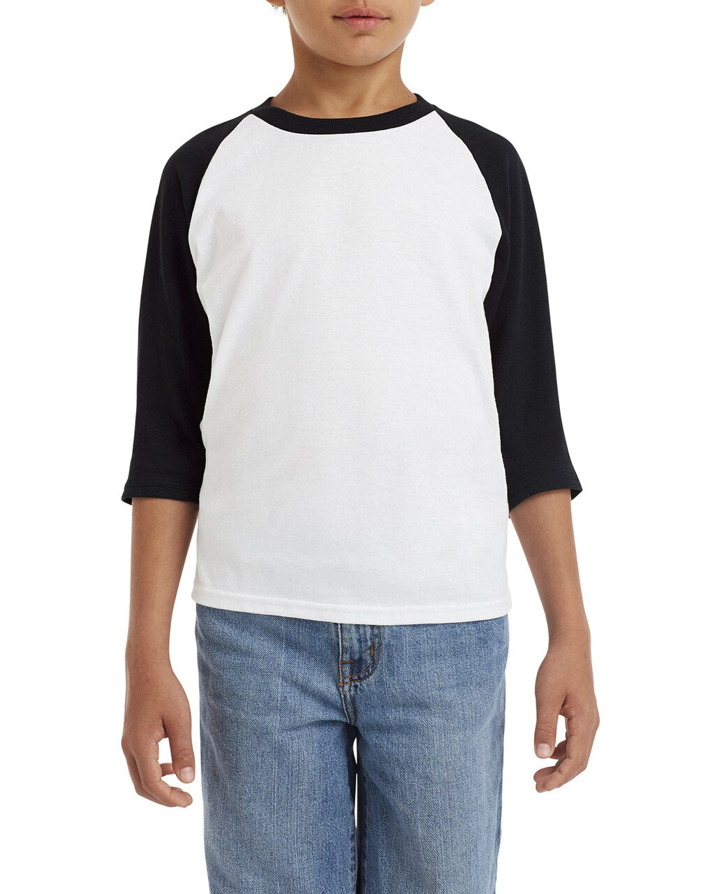 Gildan Youth Unisex Cotton ¾-Raglan Sleeve T-Shirt