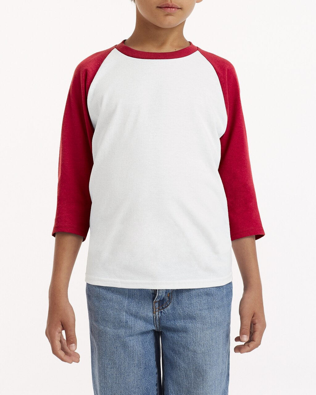 Gildan Youth Unisex Cotton ¾-Raglan Sleeve T-Shirt