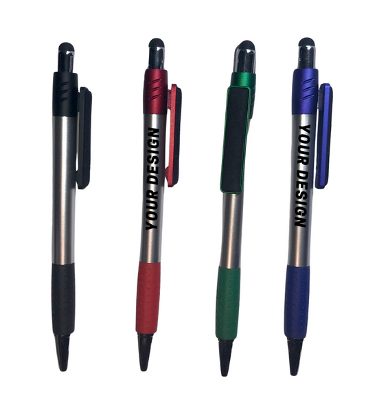 Plastic Pen with Screen Cleaner & Stylus