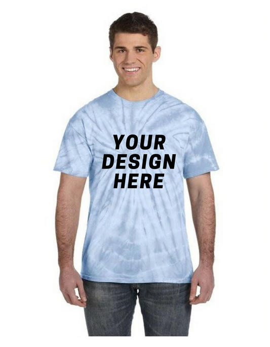 Tie-Dye Adult Unisex Cotton Spider Short Sleeve T-Shirt